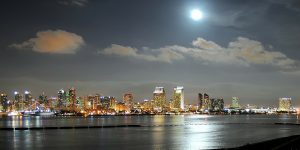 San Diego skyline at night