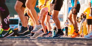 People running