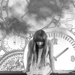 Girl thinking, under time pressure